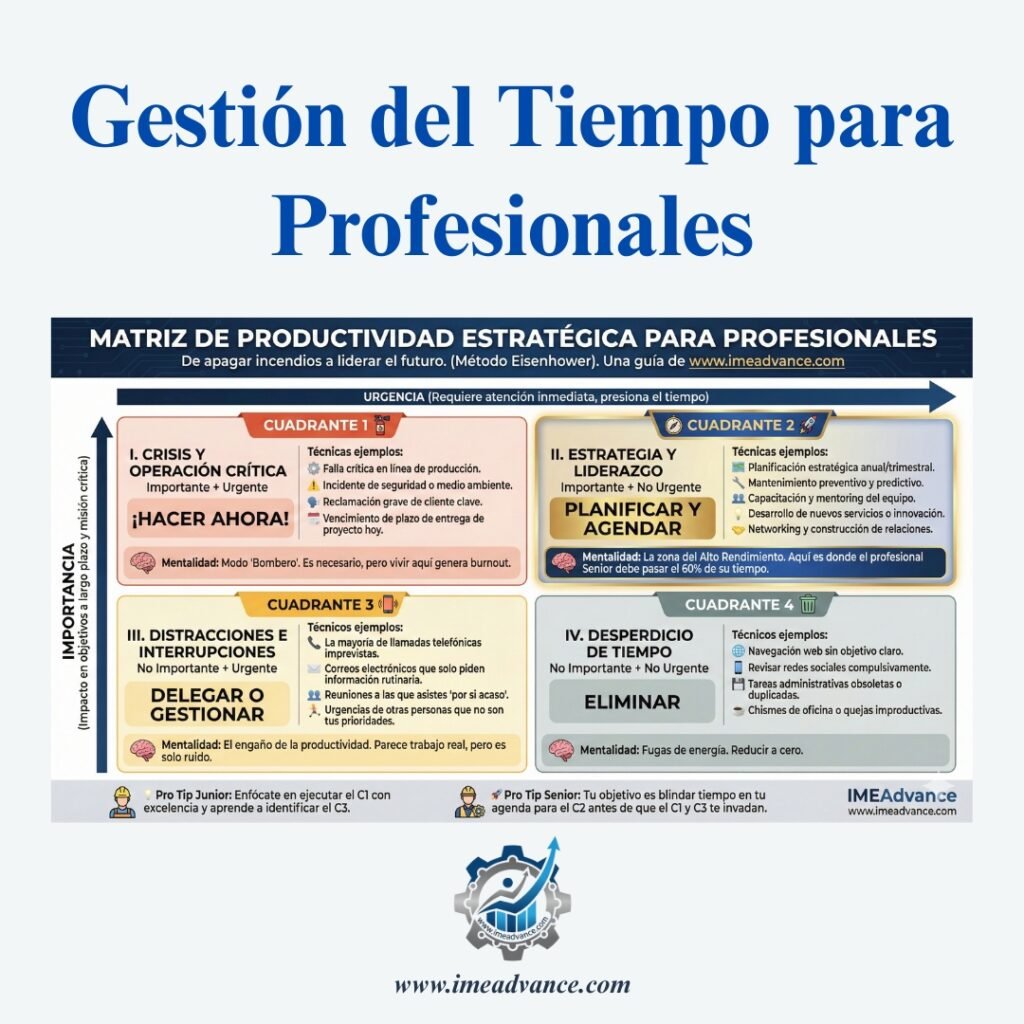 Gestión del Tiempo para Profesionales: De la Urgencia Operativa a la Estrategia gestión del tiempo