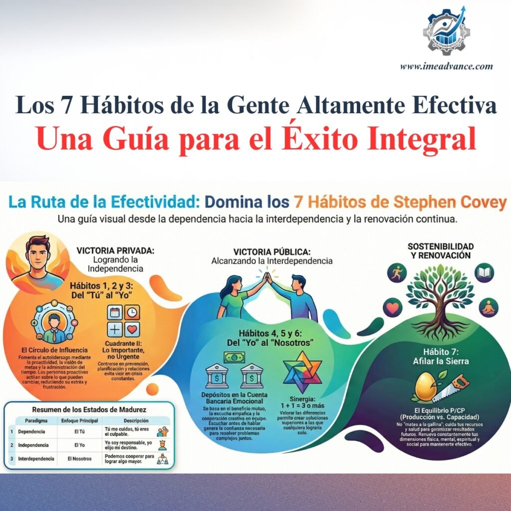 Los 7 Hábitos de la Gente Altamente Efectiva: Una Guía para el Éxito Integral siete habitos de la gente altamente efectiva